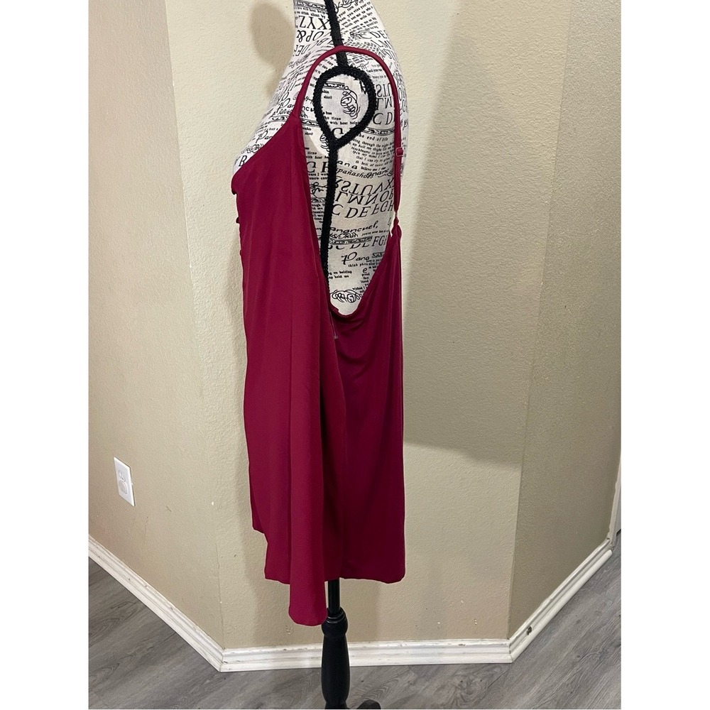 Lane Bryant Deep Wine Knit Top - Picture 2 of 7